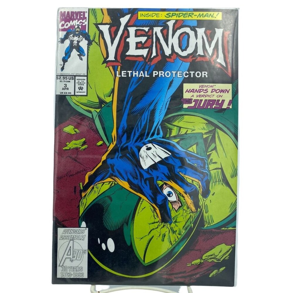 Marvel Comics Venom Lethal Protector 3 1993 Spider-Man Appearance Near Mint